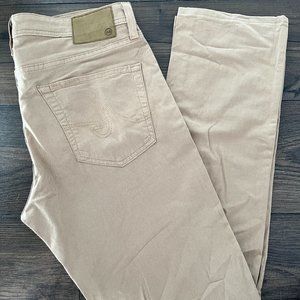 AG Adriano Goldschmied Men's Khaki Color "The Matchbox" Size 33